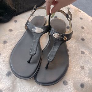 BLACK MK SANDALS